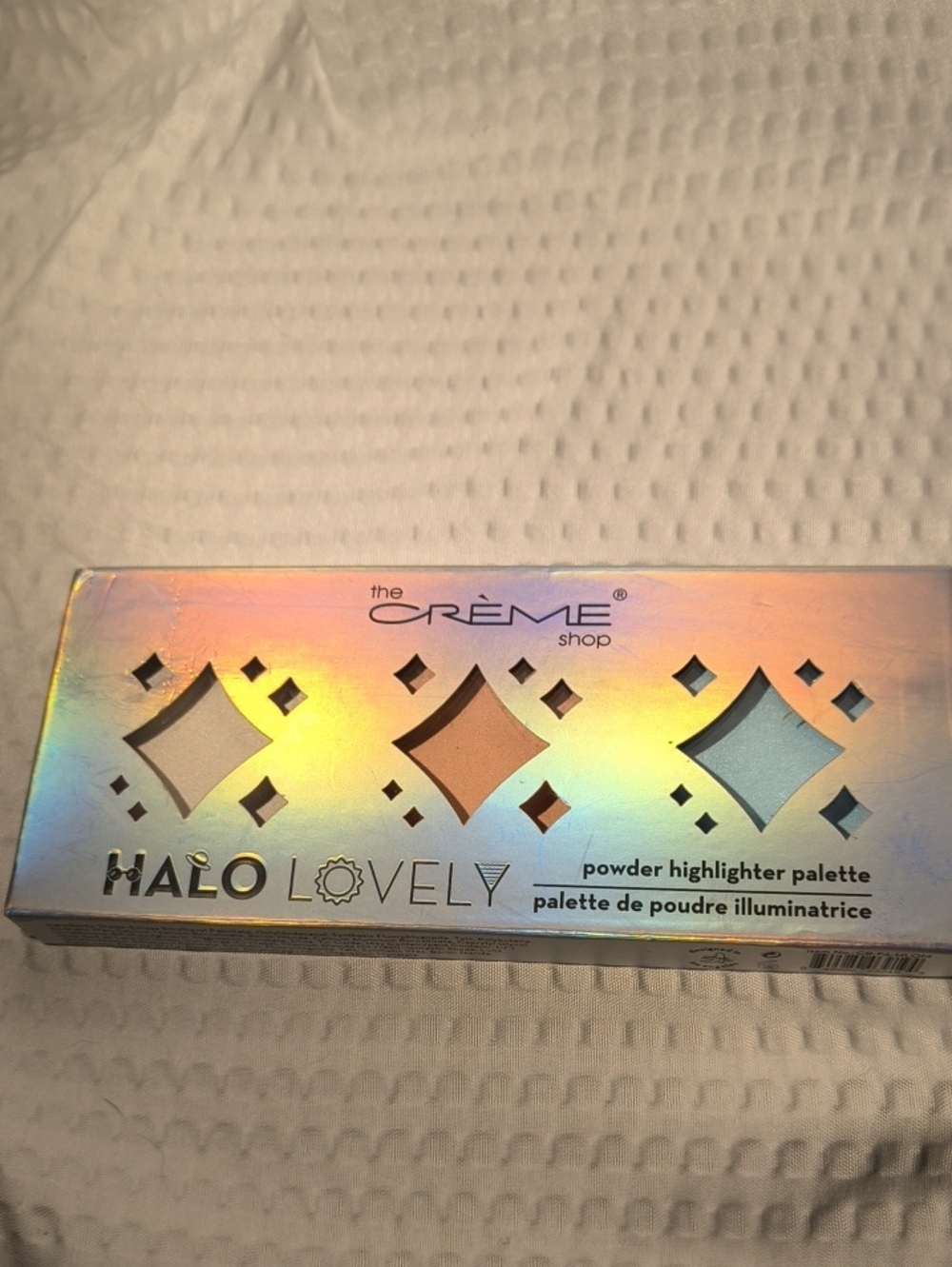 The Crème Shop Halo Lovely Powder Highlighter Palette - Pink, Peach, Blue
